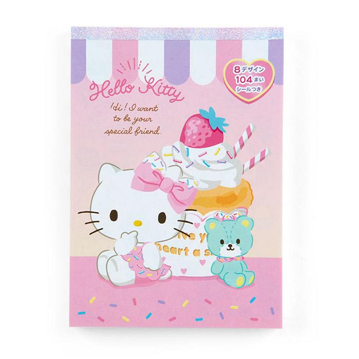 Hello Kitty Hello Kitty Memo Pad & Sticker Set Różowe | PL_HK28051