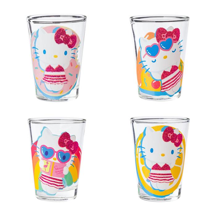 Hello Kitty Hello Kitty Mini Glass 4-Piece Set (Pool Floatie) Różowe | PL_HK77851