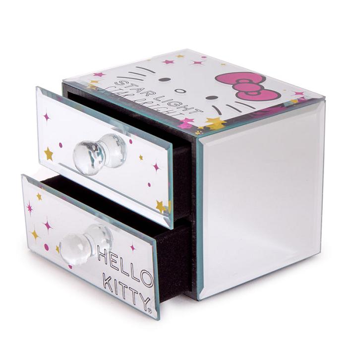 Hello Kitty Hello Kitty Mirrored Compact Jewelry Box Białe Różowe | PL_HK68770