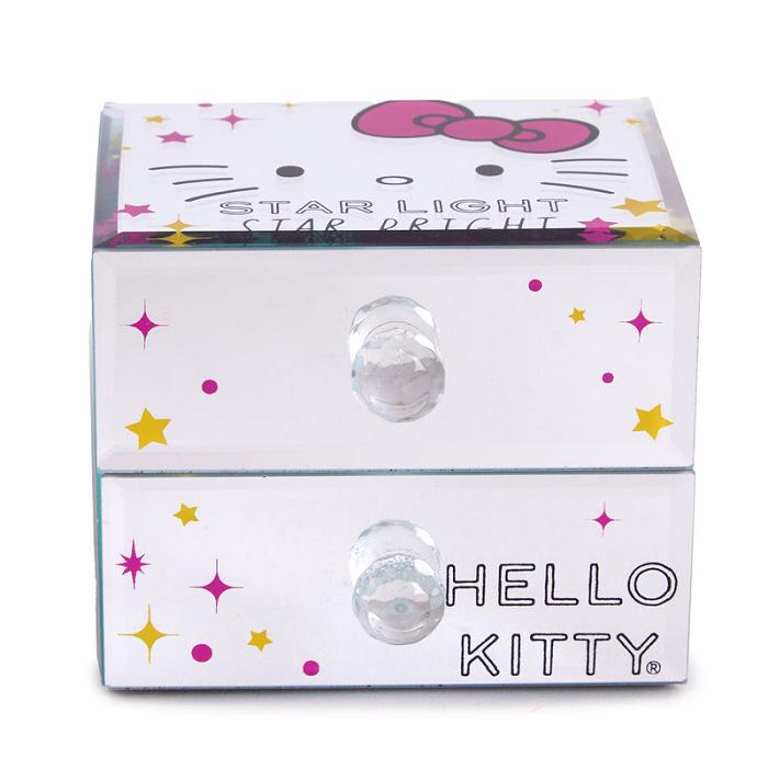 Hello Kitty Hello Kitty Mirrored Compact Jewelry Box Białe Różowe | PL_HK68770