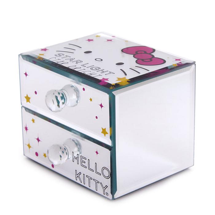 Hello Kitty Hello Kitty Mirrored Compact Jewelry Box Białe Różowe | PL_HK68770