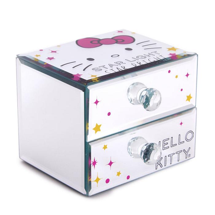 Hello Kitty Hello Kitty Mirrored Compact Jewelry Box Białe Różowe | PL_HK68770