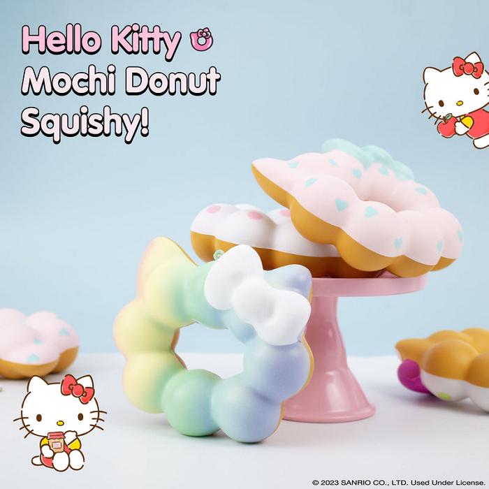 Hello Kitty Hello Kitty Mochi Donut Squishy Keychain Kolorowe | PL_HK16769