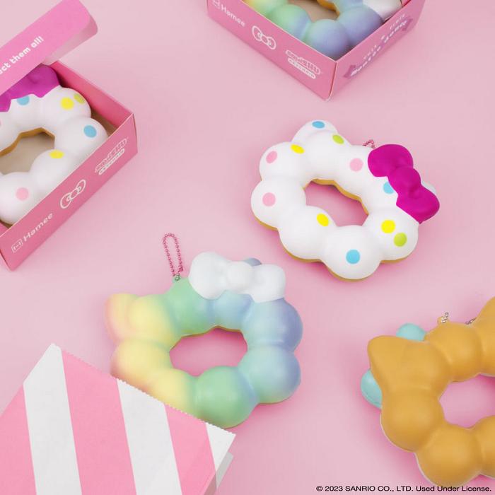 Hello Kitty Hello Kitty Mochi Donut Squishy Keychain Kolorowe | PL_HK16769