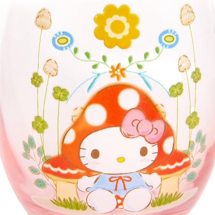 Hello Kitty Hello Kitty Mushroom Glass Tumbler Różowe | PL_HK55316