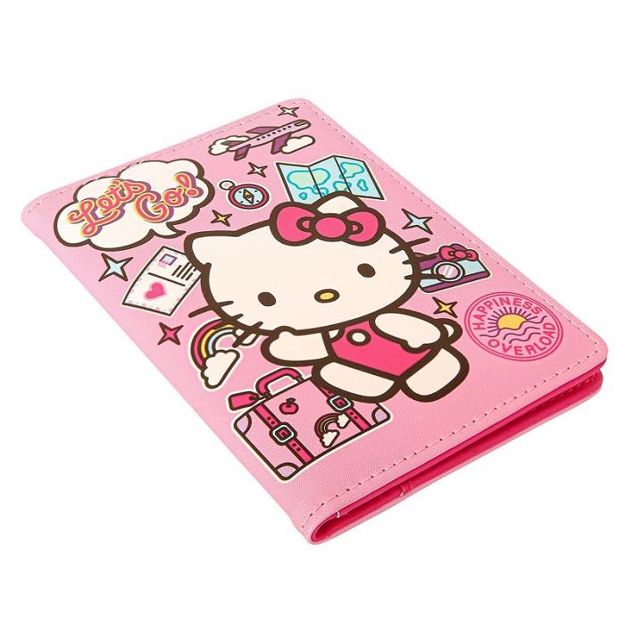 Hello Kitty Hello Kitty Passport Holder (Let's Go!) Różowe | PL_HK85086