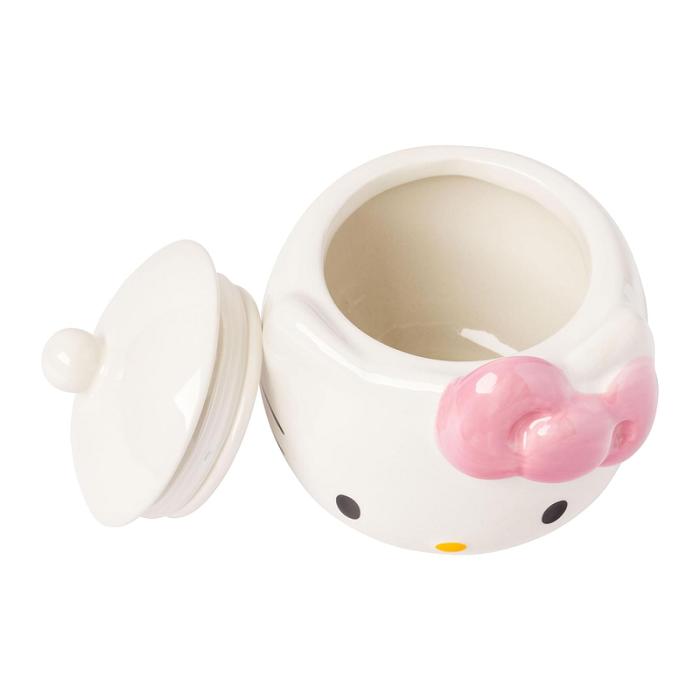 Hello Kitty Hello Kitty Pink Bow Ceramic Storage Jar Białe | PL_HK98469