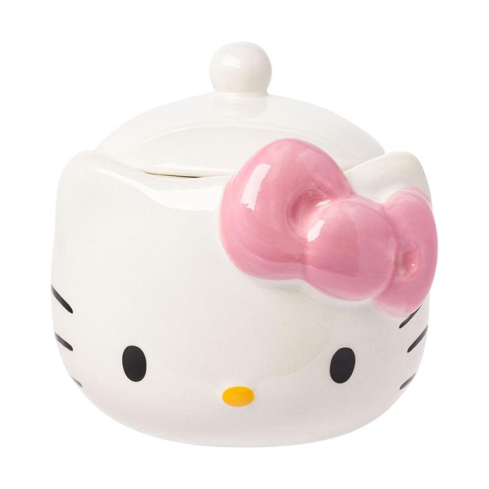 Hello Kitty Hello Kitty Pink Bow Ceramic Storage Jar Białe | PL_HK98469