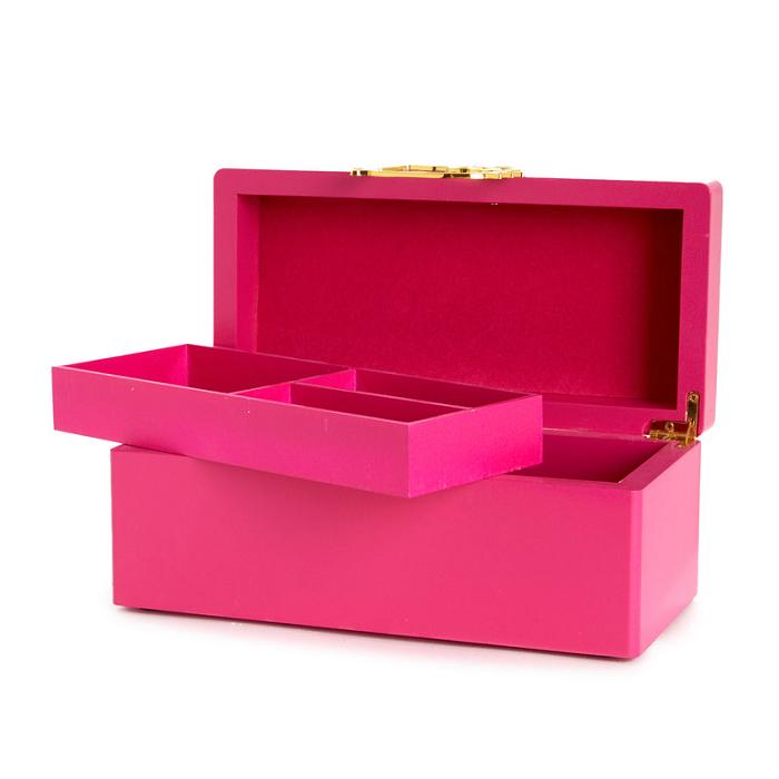 Hello Kitty Hello Kitty Pink Lacquered Jewelry Box Organizer Różowe | PL_HK19954