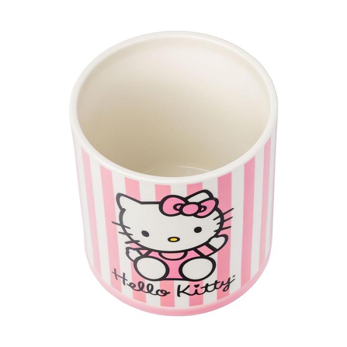 Hello Kitty Hello Kitty Pink Stripe Ceramic Storage Jar Różowe | PL_HK46533