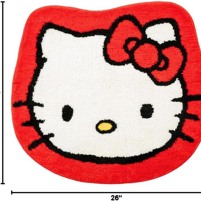 Hello Kitty Hello Kitty Plush Bathroom Mat Czerwone | PL_HK16292