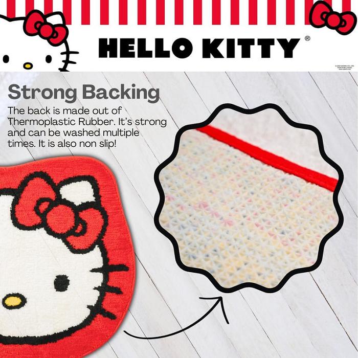 Hello Kitty Hello Kitty Plush Bathroom Mat Czerwone | PL_HK16292