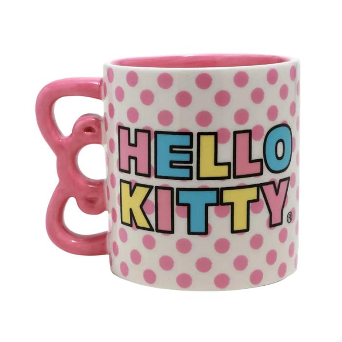 Hello Kitty Hello Kitty Sculpted Bow & Rainbow Ceramic Mug Różowe | PL_HK38680