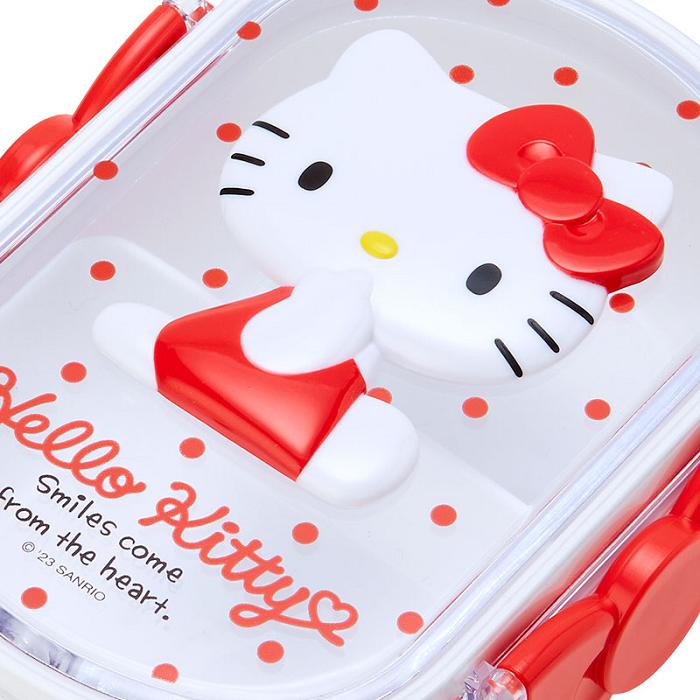 Hello Kitty Hello Kitty Smiles Bento Lunch Box Czerwone | PL_HK45801