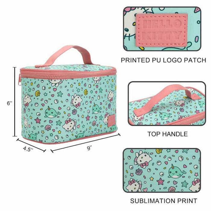 Hello Kitty Hello Kitty Under the Sea Travel Beauty Case Zielone | PL_HK26966