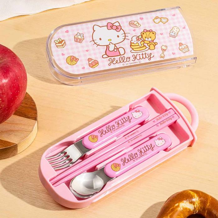 Hello Kitty Hello Kitty Utensil Set Trio Różowe | PL_HK80864