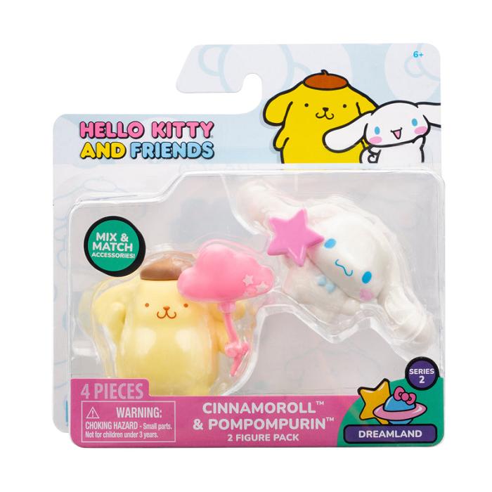 Hello Kitty Hello Kitty and Friends 2-pc Figure Pack (Series 2: Dreamland) Różowe | PL_HK18972