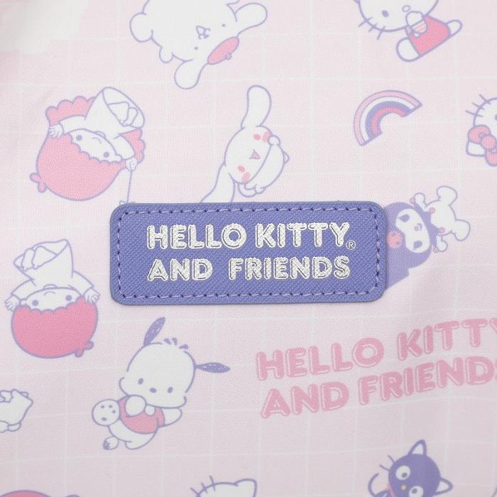 Hello Kitty Hello Kitty and Friends All-Over Print Rolling Duffle Bag Różowe | PL_HK61030