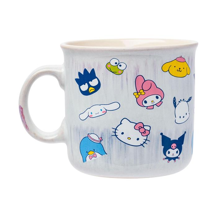 Hello Kitty Hello Kitty and Friends Ceramic Mug (Glaze Faces) Niebieskie | PL_HK97381