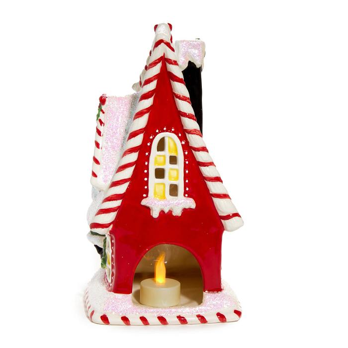 Hello Kitty Hello Kitty and Friends Ceramic Holiday Candle House Czerwone | PL_HK60019