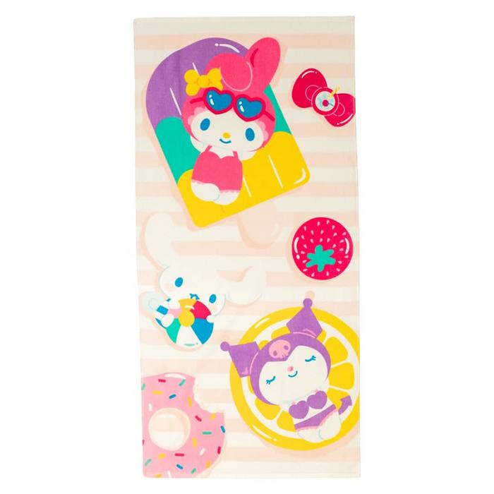 Hello Kitty Hello Kitty and Friends Ice Cream Float Beach Towel Kolorowe | PL_HK45874