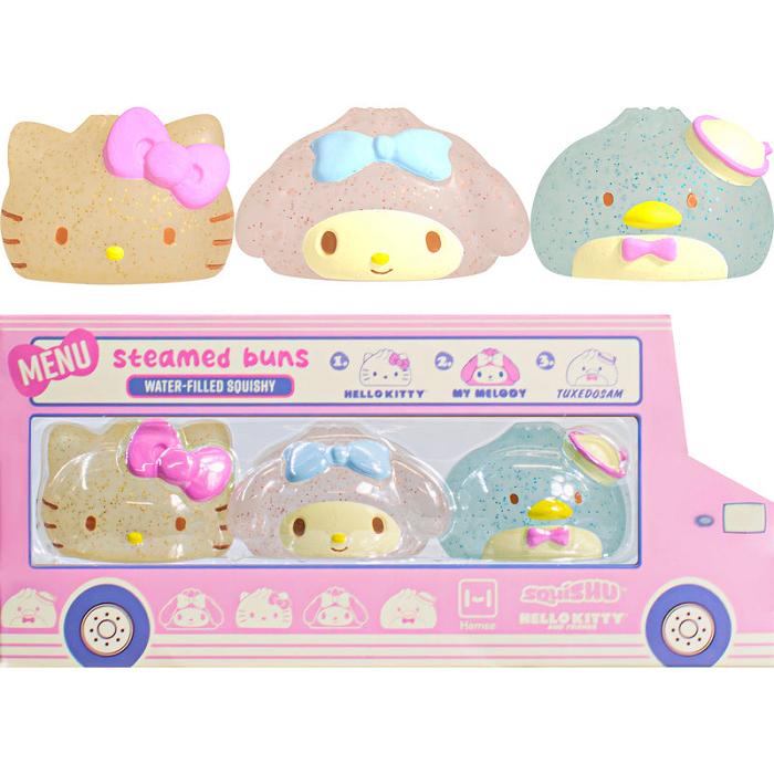 Hello Kitty Hello Kitty and Friends Steamed Bun Squishy 3-pc Gift Set Kolorowe | PL_HK63372