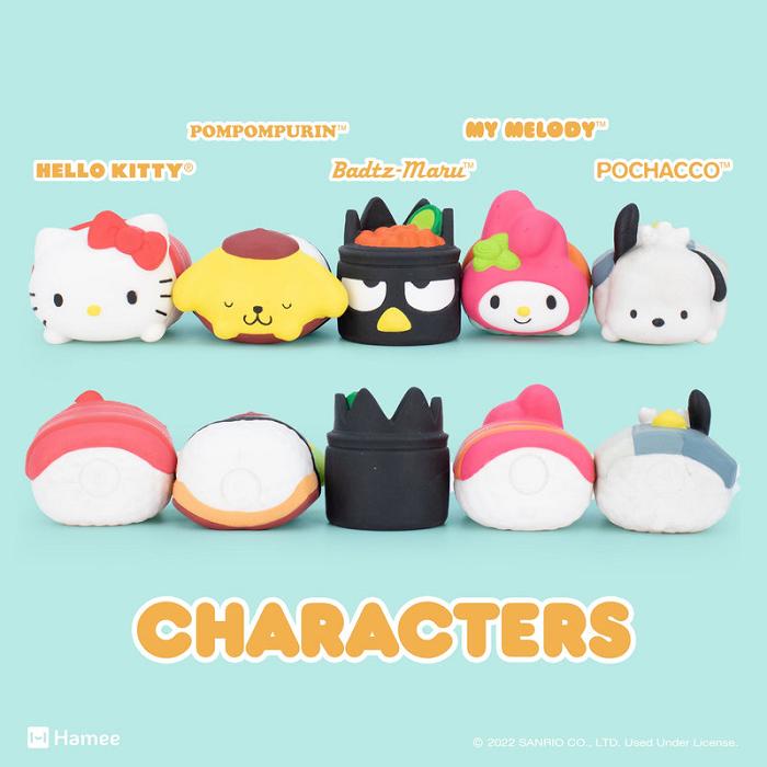 Hello Kitty Hello Kitty and Friends Sushi Capsule Squishies (Series 4) Kolorowe | PL_HK70687