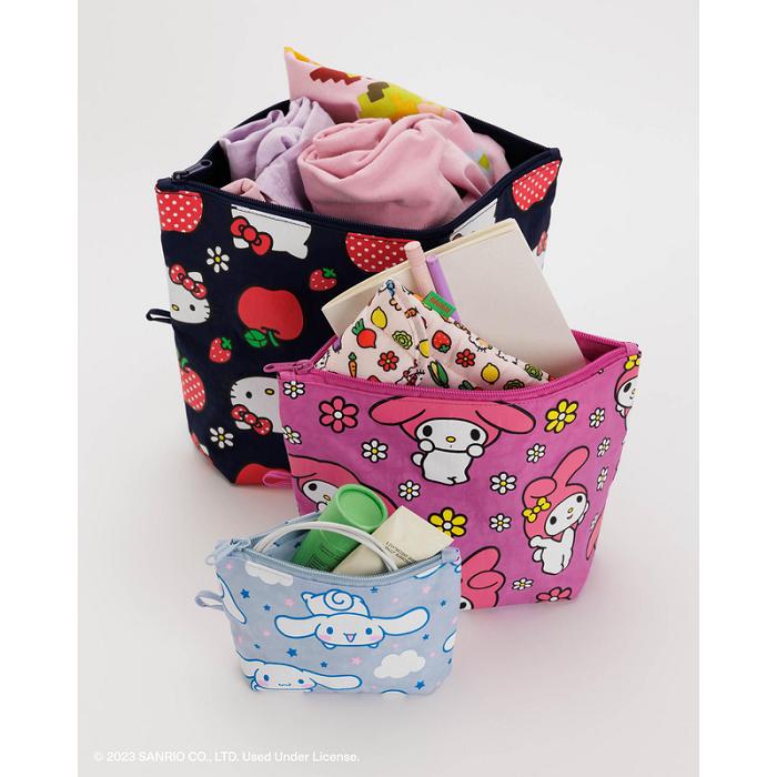 Hello Kitty Hello Kitty and Friends x Baggu Go Pouch Set Kolorowe | PL_HK28359