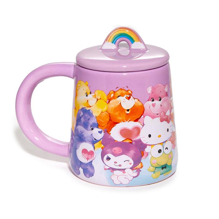 Hello Kitty Hello Kitty and Friends x Care Bears Lidded Mug Fioletowe | PL_HK46069