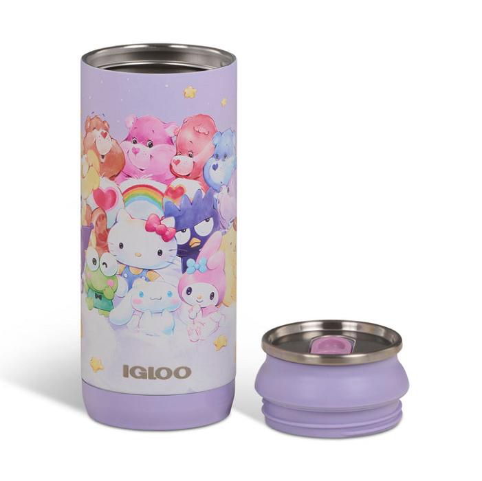 Hello Kitty Hello Kitty and Friends x Care Bears Igloo 16 Oz Can Cooler Fioletowe | PL_HK80502