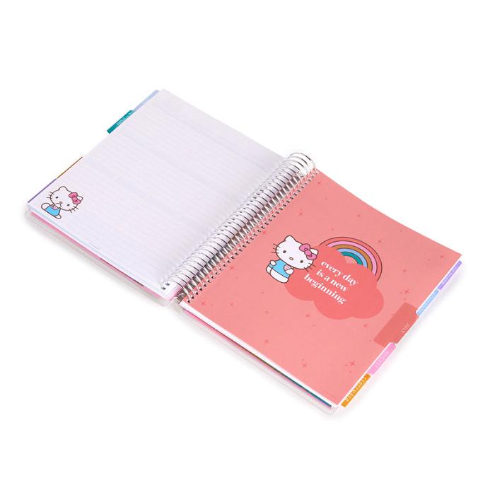 Hello Kitty Hello Kitty and Friends x Erin Condren Rainbow Relaxation 2025 LifePlanner Kolorowe | PL_HK88628