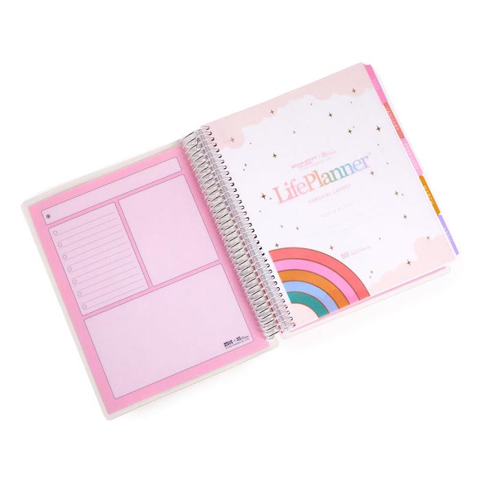 Hello Kitty Hello Kitty and Friends x Erin Condren Rainbow Relaxation 2025 LifePlanner Kolorowe | PL_HK88628