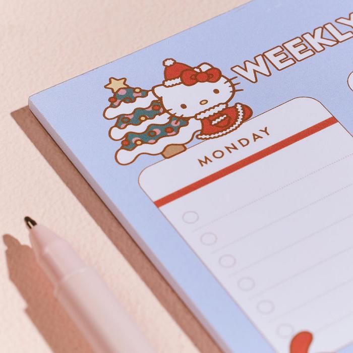 Hello Kitty Hello Kitty and Friends x Erin Condren Holiday Checklist Notepad Niebieskie | PL_HK73401