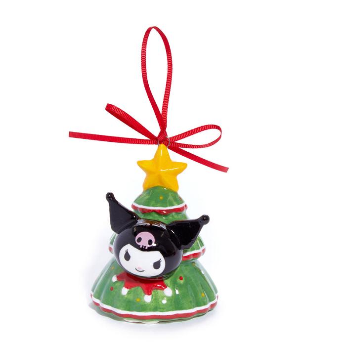 Hello Kitty Hello Kitty and Kuromi 2-pc Holiday Ceramic Ornament Set (Red) Czerwone Zielone | PL_HK38718