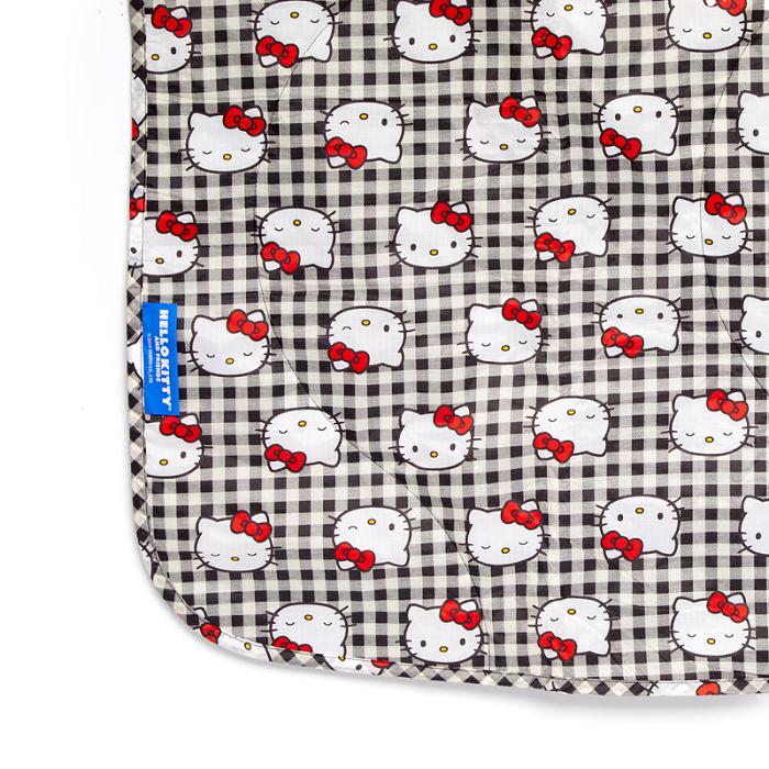 Hello Kitty Hello Kitty x Baggu 50th Anniversary Puffy Picnic Blanket (Black Gingham) Czarne | PL_HK31568