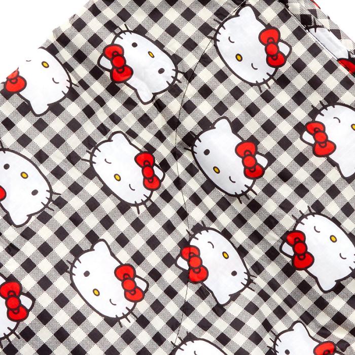 Hello Kitty Hello Kitty x Baggu 50th Anniversary Puffy Picnic Blanket (Black Gingham) Czarne | PL_HK31568