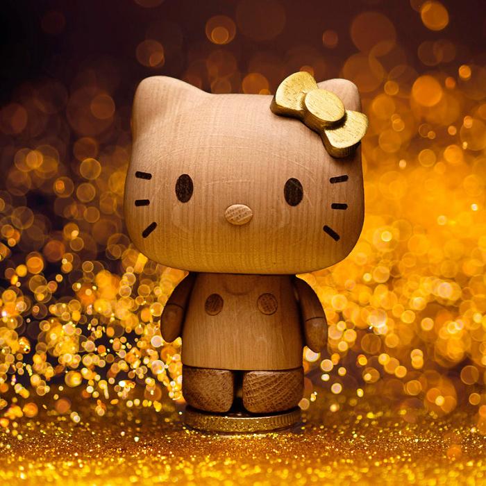 Hello Kitty Hello Kitty x Boyhood Limited Edition Oak Figurine (50th Anniversary) Brązowe | PL_HK90780