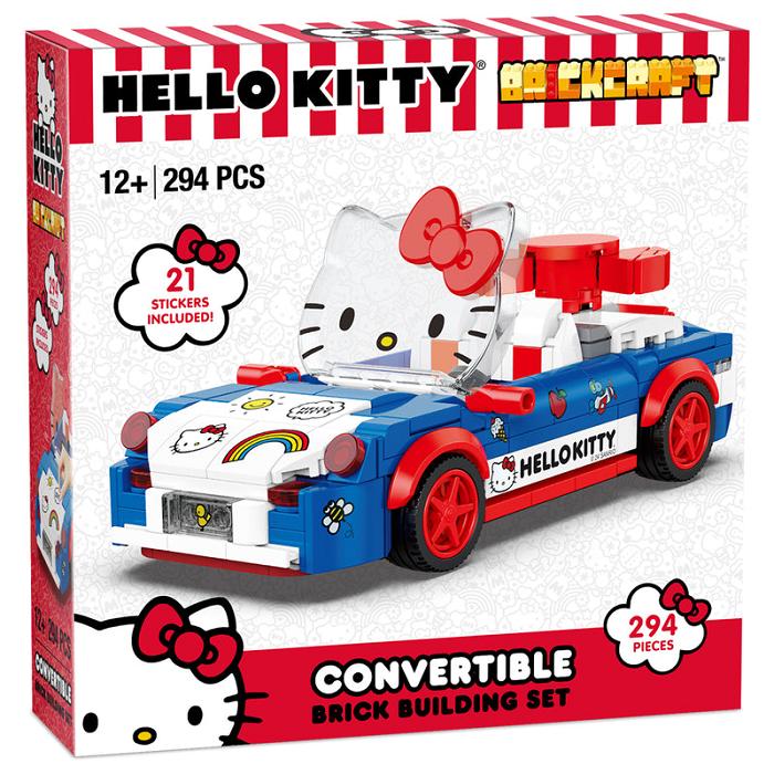 Hello Kitty Hello Kitty x Brickcraft Custom Convertible Building Set Czerwone Niebieskie | PL_HK60789