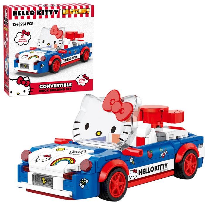 Hello Kitty Hello Kitty x Brickcraft Custom Convertible Building Set Czerwone Niebieskie | PL_HK60789