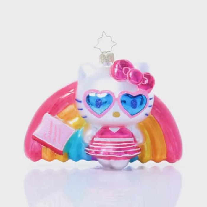 Hello Kitty Hello Kitty x Christopher Radko Handmade Glass Ornament (Pool Party) Kolorowe | PL_HK42990