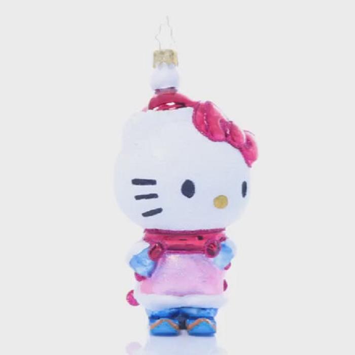 Hello Kitty Hello Kitty x Christopher Radko Handmade Glass Ornament (Aspen Adventure) Różowe | PL_HK10813