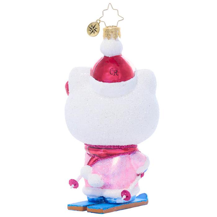 Hello Kitty Hello Kitty x Christopher Radko Handmade Glass Ornament (Aspen Adventure) Różowe | PL_HK10813