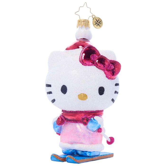 Hello Kitty Hello Kitty x Christopher Radko Handmade Glass Ornament (Aspen Adventure) Różowe | PL_HK10813