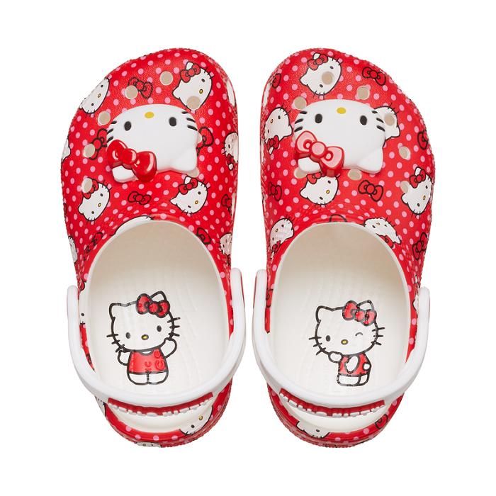 Hello Kitty Hello Kitty x Crocs Toddler Red Classic Clog Czerwone | PL_HK63757