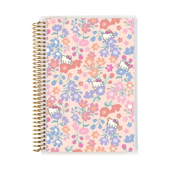 Hello Kitty Hello Kitty x Erin Condren Meadows A5 Coiled Notebook Różowe Niebieskie | PL_HK96857