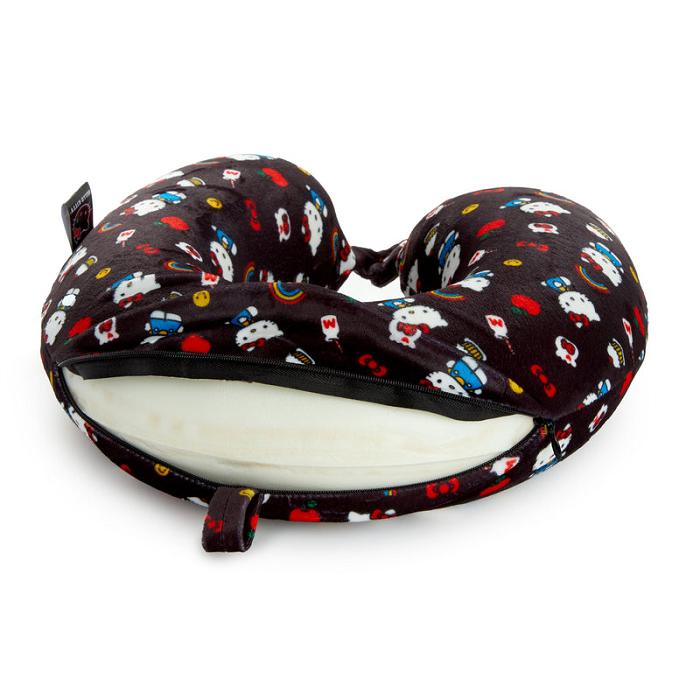 Hello Kitty Hello Kitty x FUL Classic Neck Pillow Czarne | PL_HK65257