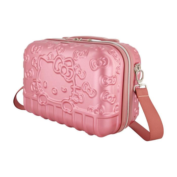 Hello Kitty Hello Kitty x FUL Pink Molded Carry-On Train Case Różowe | PL_HK78925