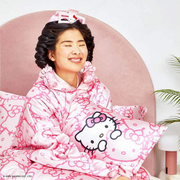 Hello Kitty Hello Kitty x Kitsch Faces Pillowcase (Pink) Różowe | PL_HK44327