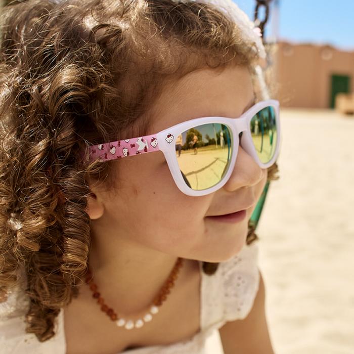 Hello Kitty Hello Kitty x Knockaround Kids Pink Sunglasses (Premiums) Różowe | PL_HK13108