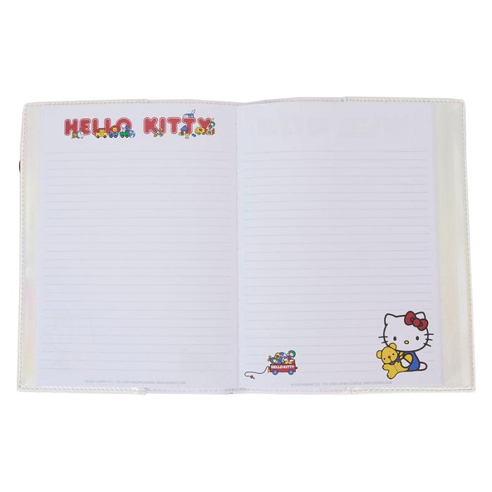 Hello Kitty Hello Kitty x Loungefly 50th Anniversary Classic Journal Białe Niebieskie | PL_HK13852